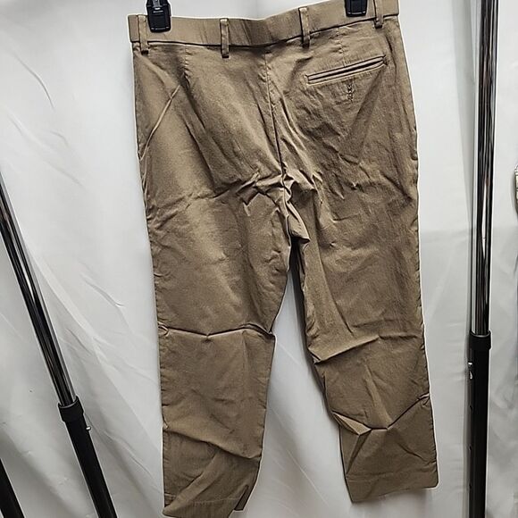 Lauren Ralph Lauren Black Label Khaki Capri Pants Flat Front Stretch Sz 20R/W30 - Picture 3 of 12